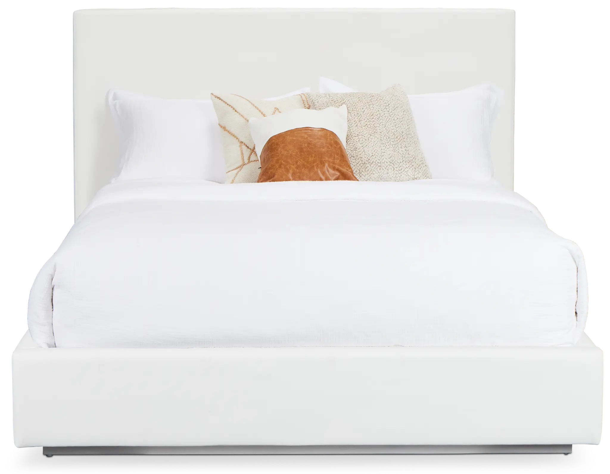 Haven White Uph Platform Bed Haven White Uph Platform Bed