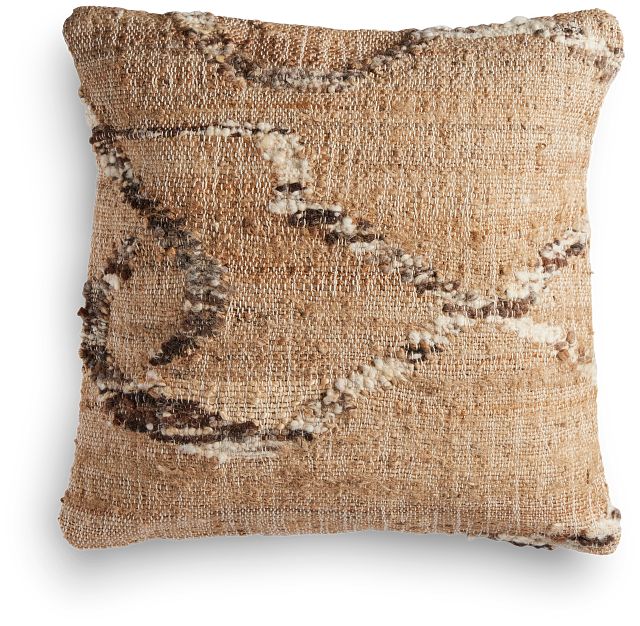 Greb Light Brown 22" Accent Pillow