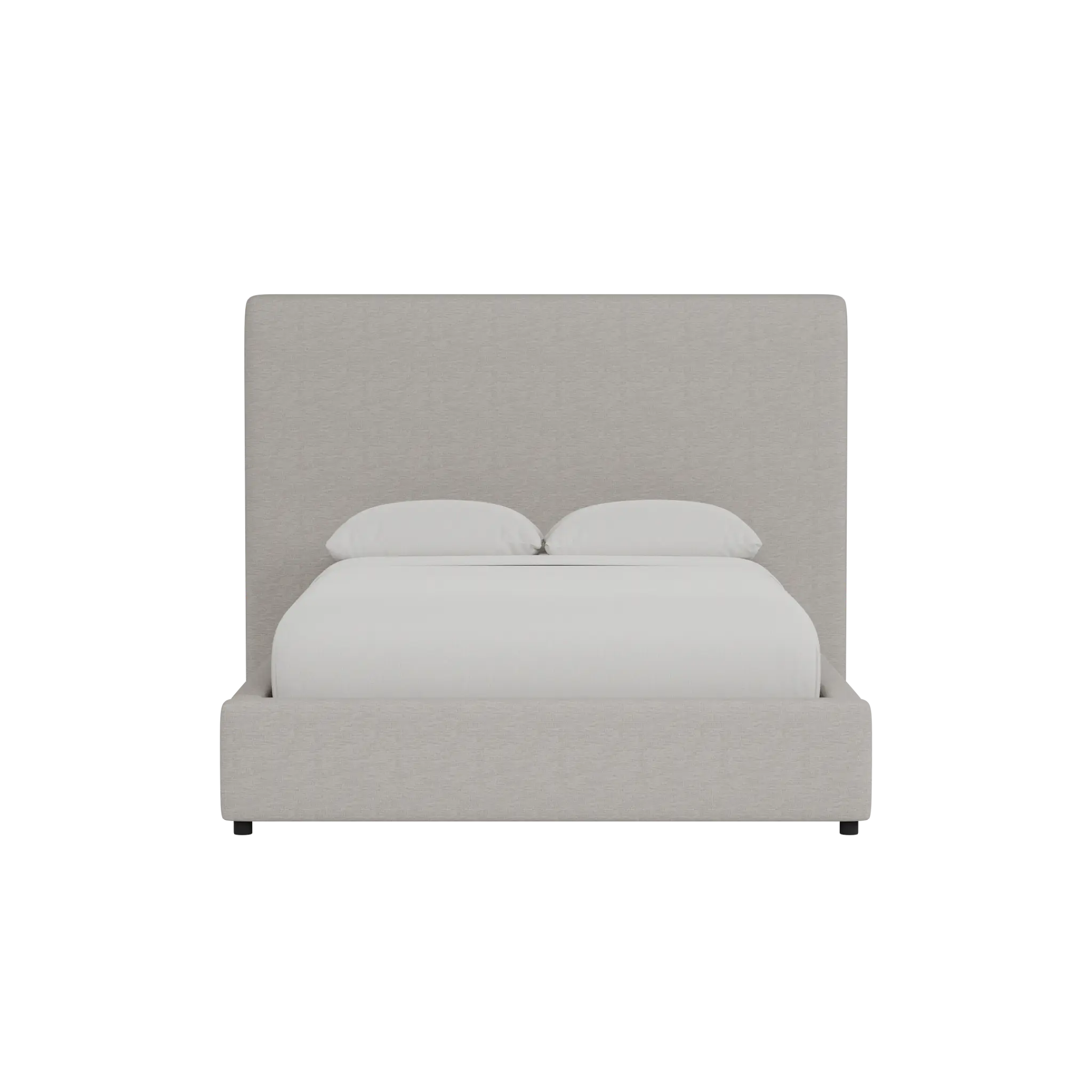 Grayton Maguire Pewter 54" Upholstered Platform Bed Grayton Maguire Pewter 54" Upholstered Platform Bed