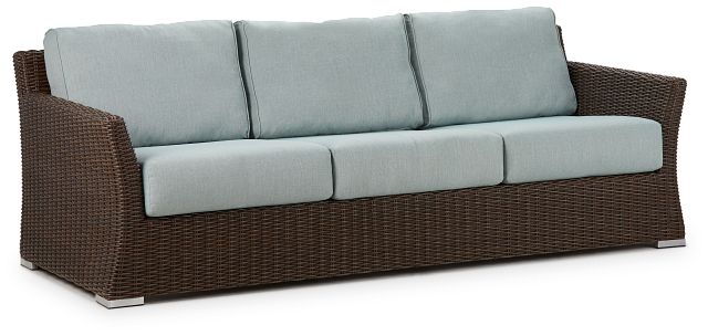 Southport Teal Woven Sofa (1)