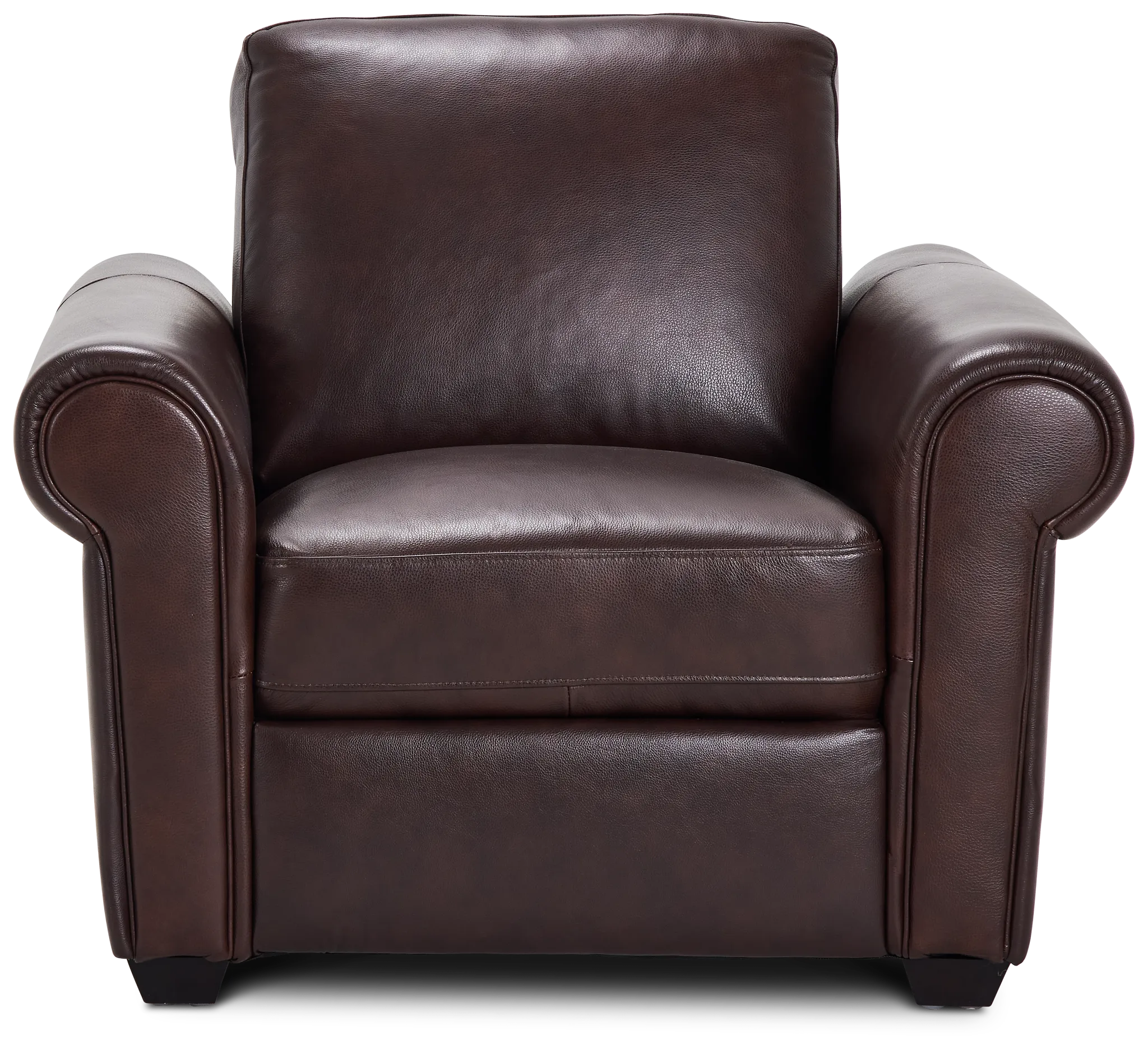 Lincoln Medium Brown Lthr/vinyl Chair