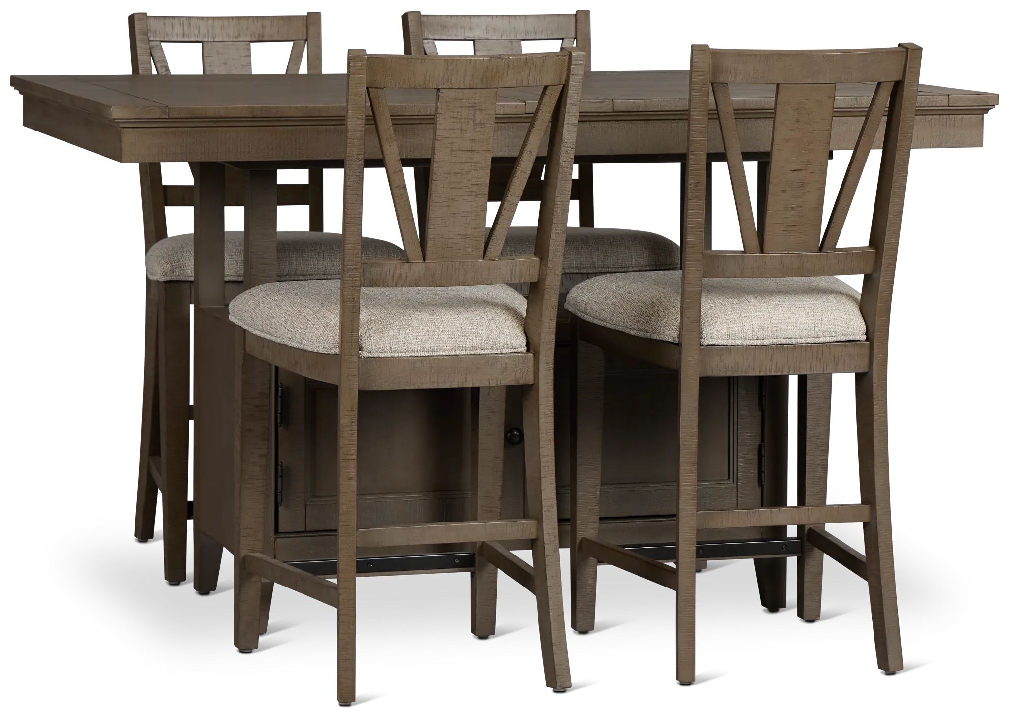Heron Cove Light Tone High Table & 4 Barstools