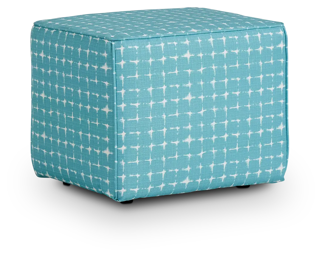 Neptune Teal Indoor/outdoor Accent Ottoman Neptune Teal Indoor/outdoor Accent Ottoman