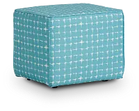 Neptune Teal Indoor/outdoor Accent Ottoman