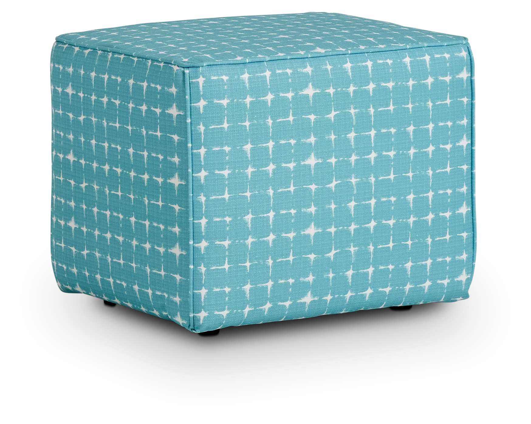 Neptune Teal Indoor/outdoor Accent Ottoman