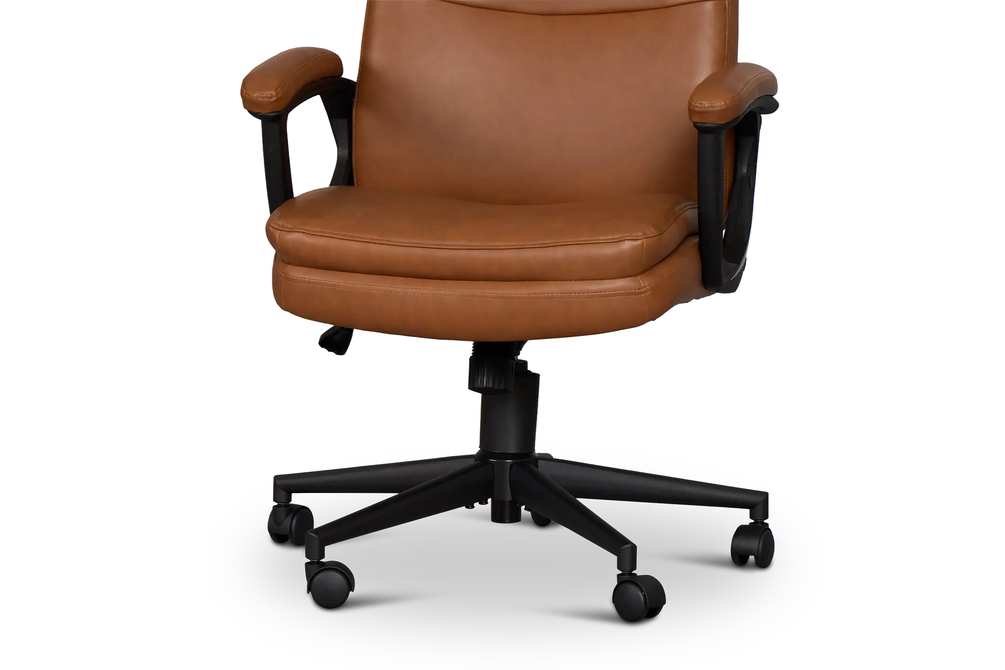 Krista Medium Brown Upholstered Desk Chair Krista Medium Brown Upholstered Desk Chair