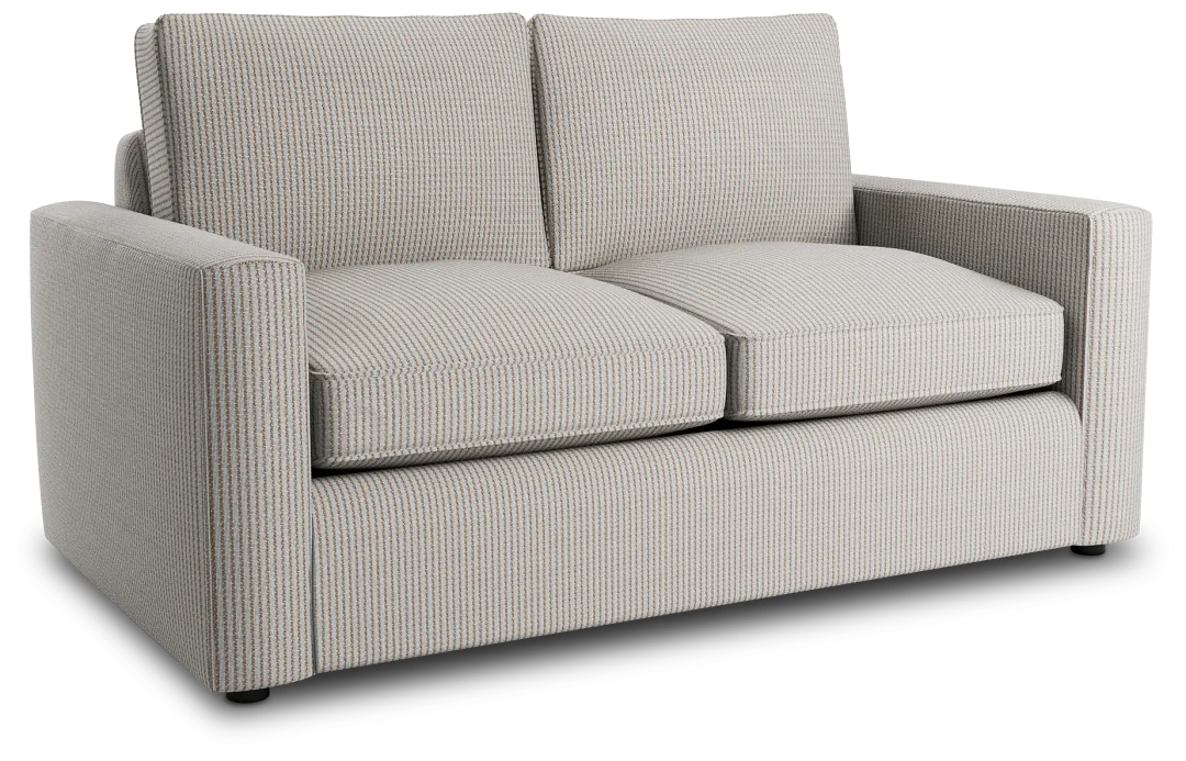 Siesta Lucy Light Beige Fabric Loveseat