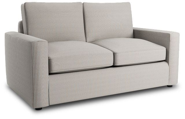 Siesta Lucy Light Beige Fabric Loveseat