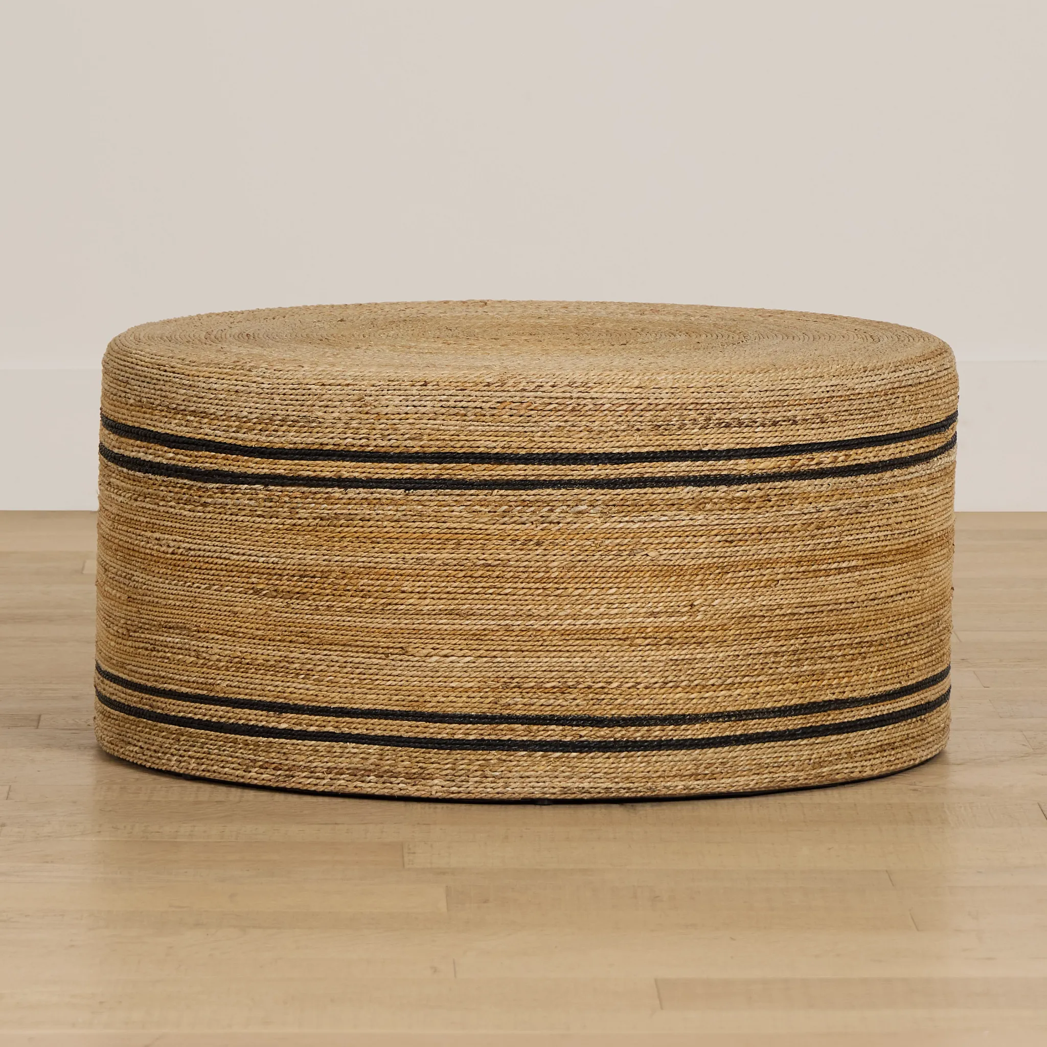 Carvo Light Tone Woven Round Coffee Table