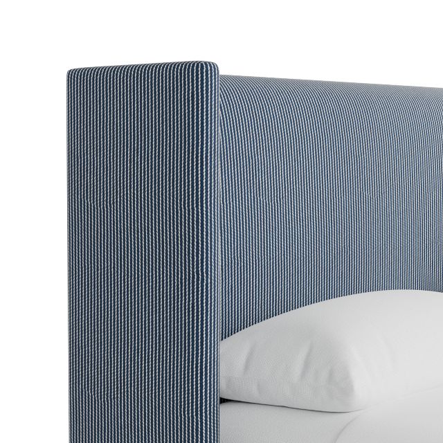 Captiva Lucy Navy 48" Upholstered Shelter Bed