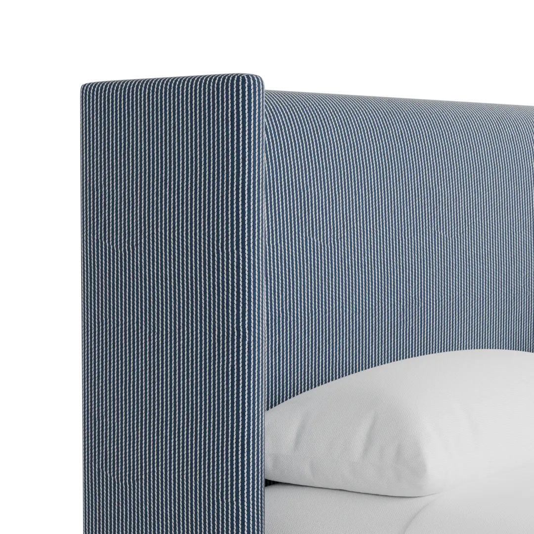 Captiva Lucy Navy 48" Upholstered Shelter Bed