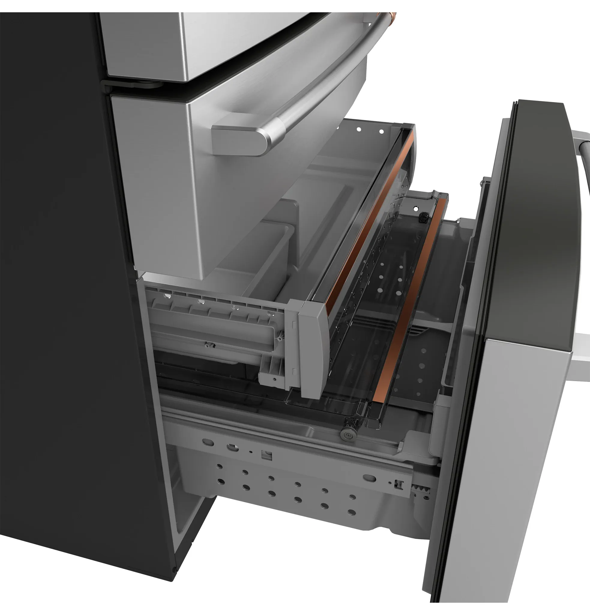 Cafe 23 Series Stainless Steel Bottom Freezer Refrigerator