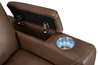 Vantage Dark Taupe Micro Power Recliner