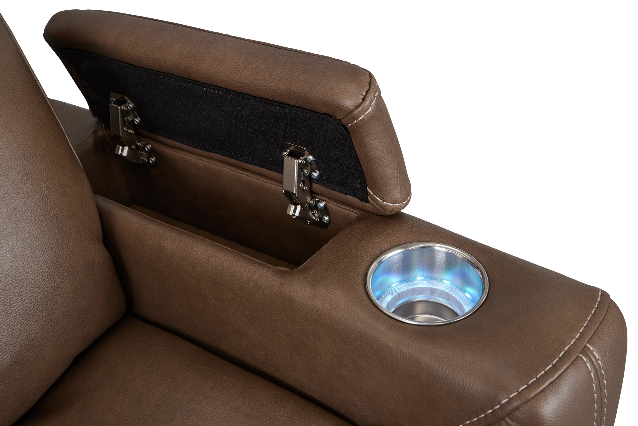 Vantage Dark Taupe Micro Power Recliner