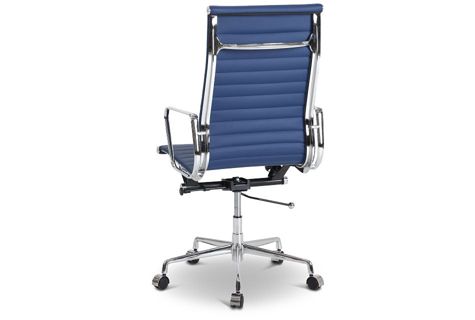 Amos Dark Blue Desk Chair