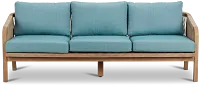 Laguna Light Tone Sofa With Teal Cushions
