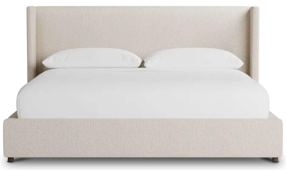 Captiva Revenue Beige 48" Upholstered Shelter Bed