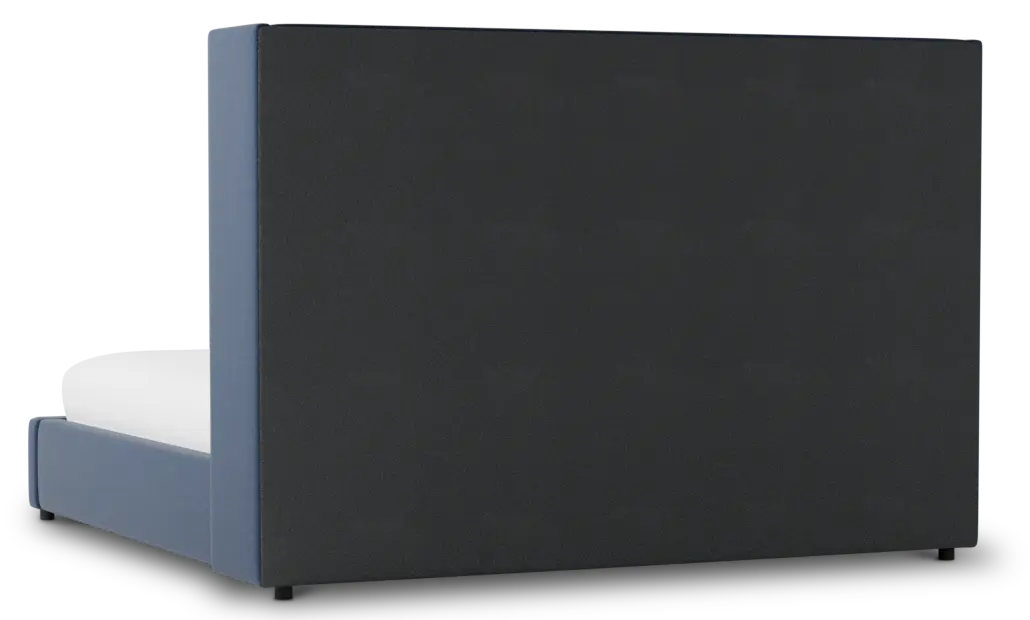 Captiva Peyton Dark Blue 60" Upholstered Shelter Bed Captiva Peyton Dark Blue 60" Upholstered Shelter Bed