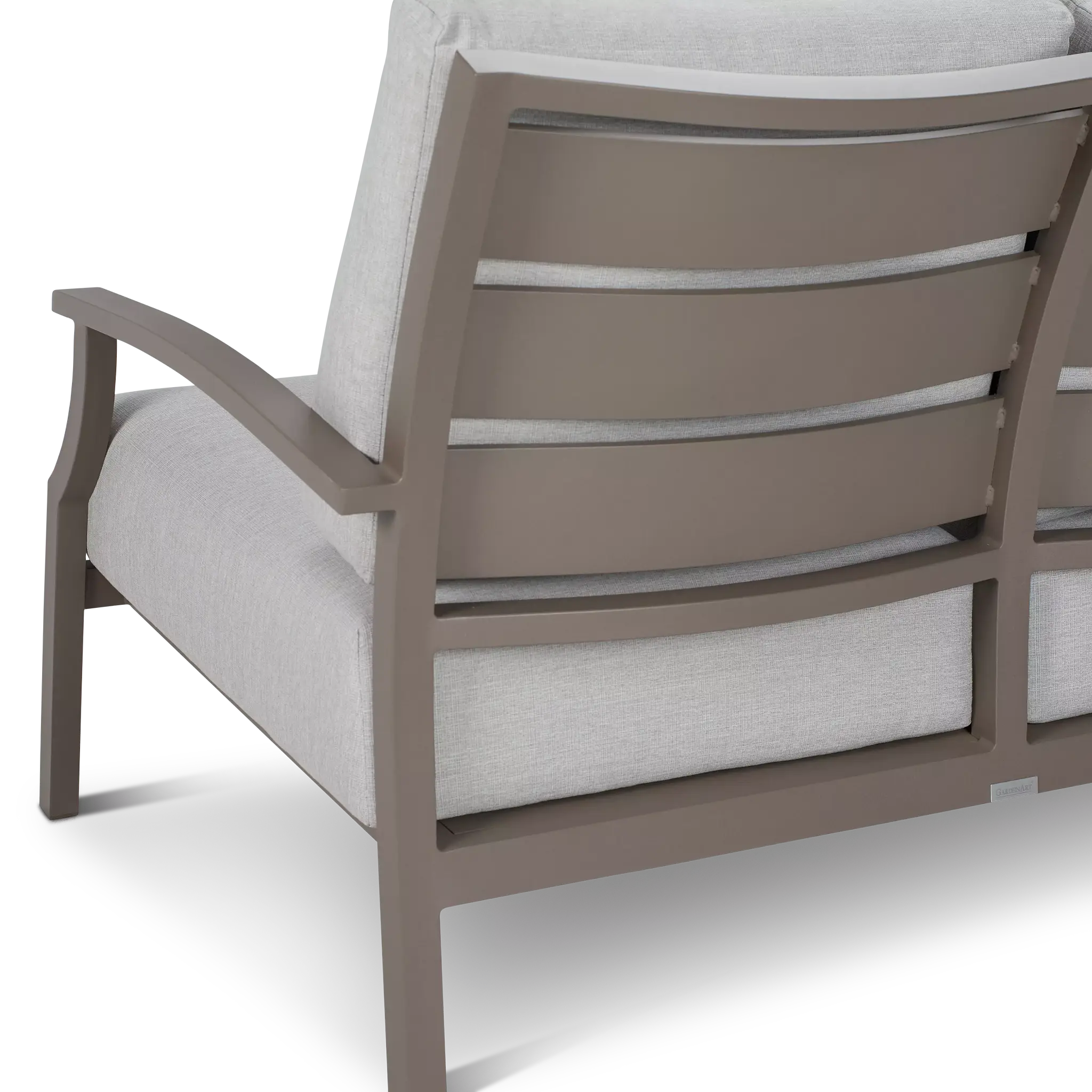 Raleigh Gray Aluminum Loveseat Raleigh Gray Aluminum Loveseat