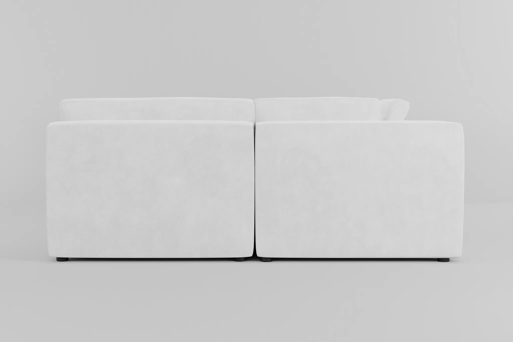 Destin Peyton White Fabric 6-piece Pit Sectional