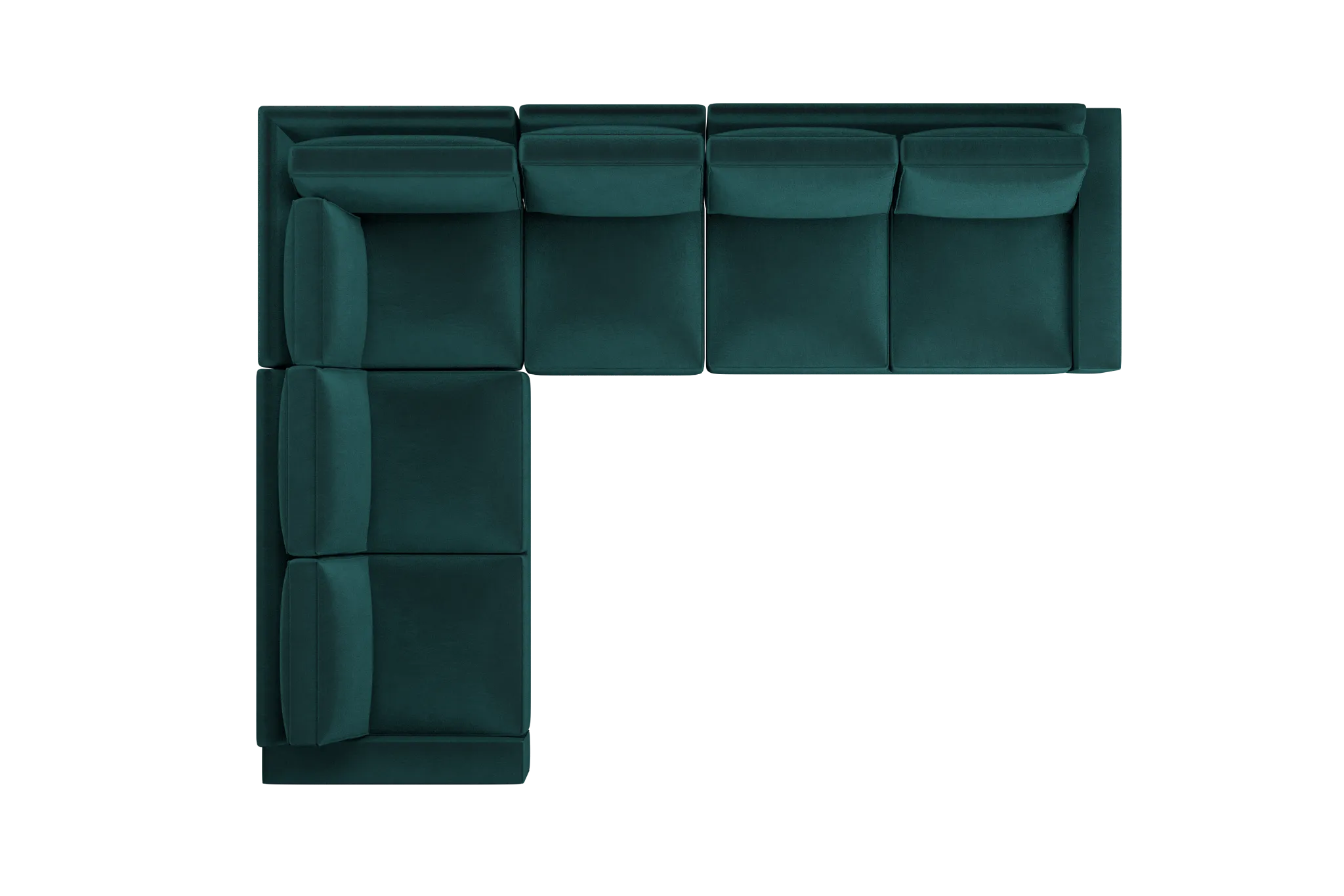 Edgewater Joya Teal Medium Two-arm Sectional