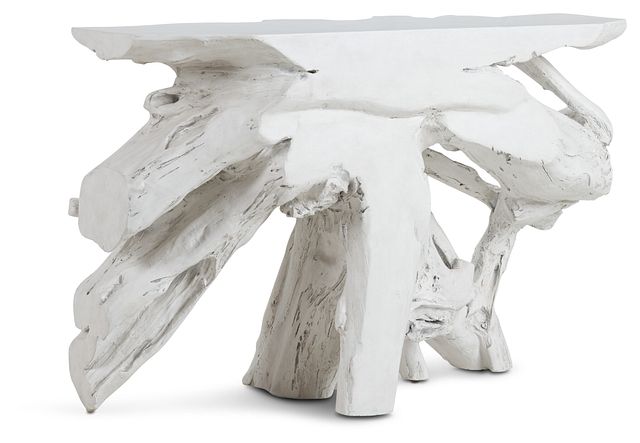 Ocean Drive White Wood Console Table