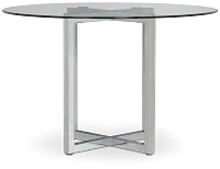 Amalfi Glass Round High Dining Table