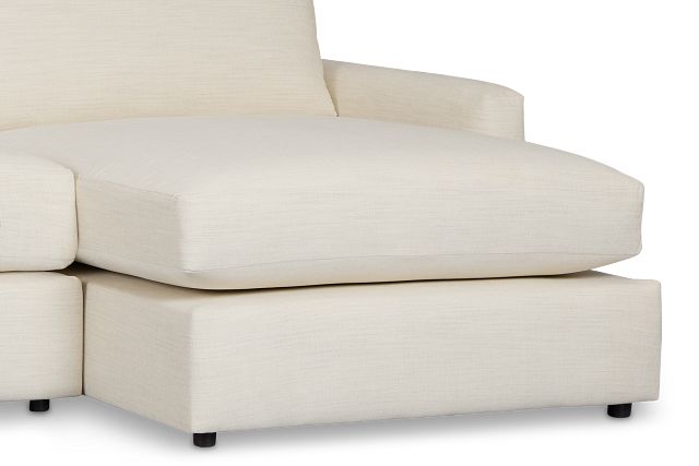 Noah Ivory Fabric Small Right Chaise Sectional