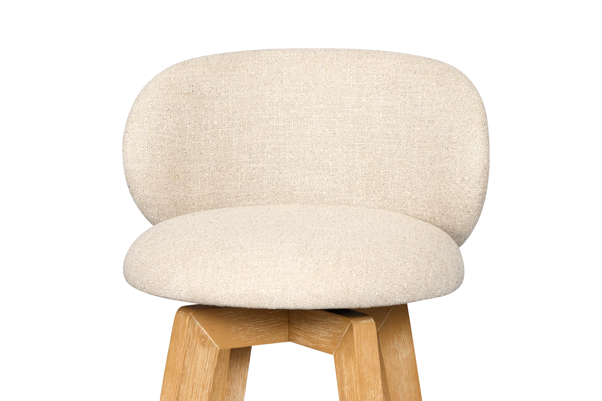 Arlo Light Beige Uph 24" Swivel Barstool