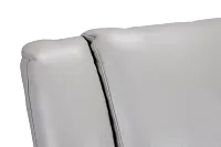 Peyton Light Gray Lthr/vinyl Small Two-arm Power Reclining Sectional