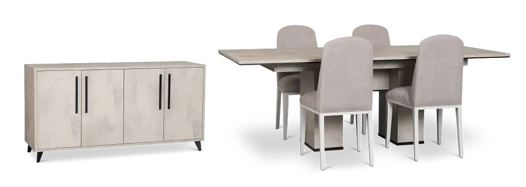 Pomona Gray Rect Dining Room Pomona Gray Rect Dining Room
