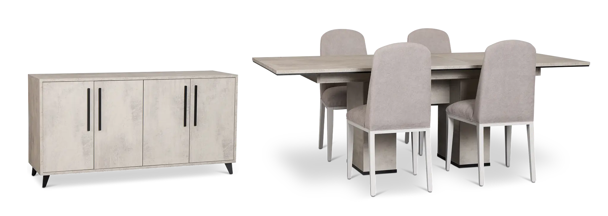Pomona Gray Rect Dining Room Pomona Gray Rect Dining Room