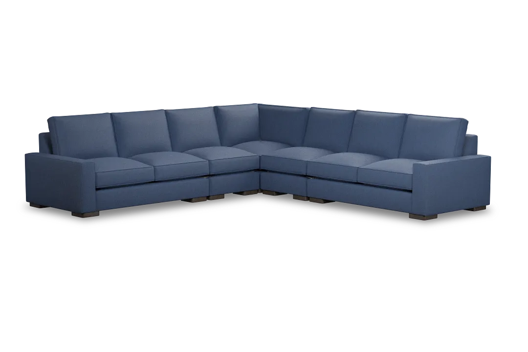 Edgewater Revenue Dark Blue Large Two-arm Sectional