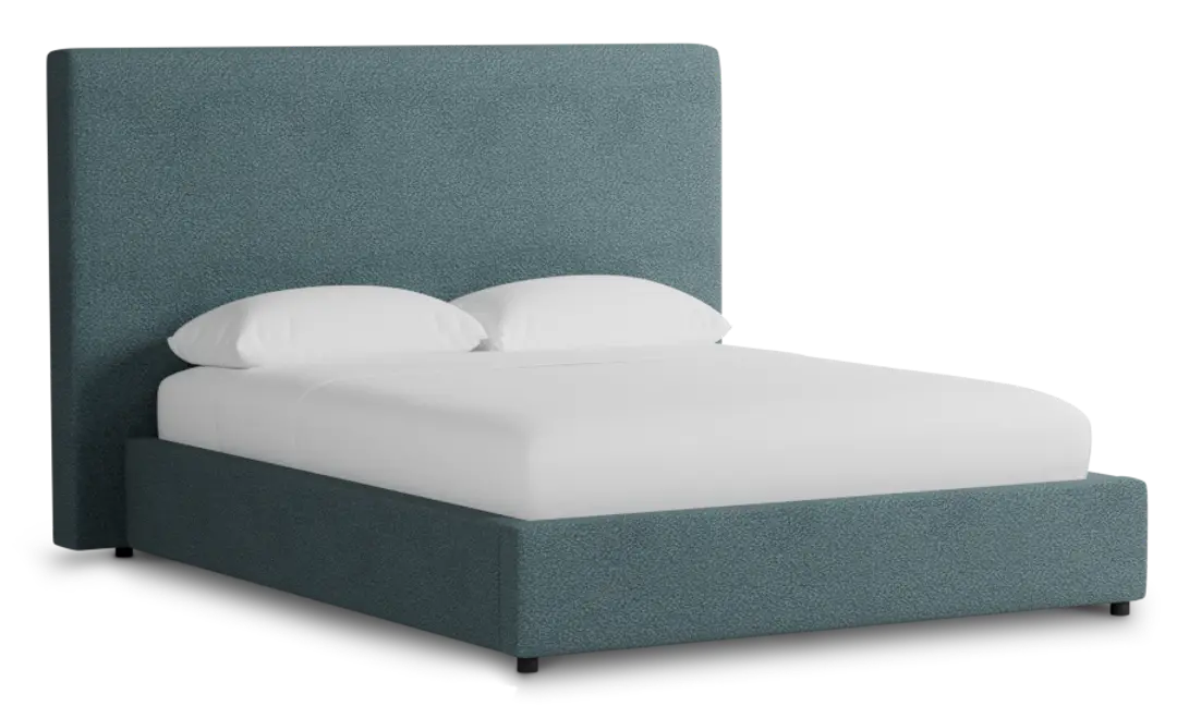 Grayton Sutton Blue 54" Upholstered Platform Bed Grayton Sutton Blue 54" Upholstered Platform Bed