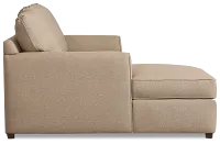 Tate Brown Fabric Left Chaise Sectional