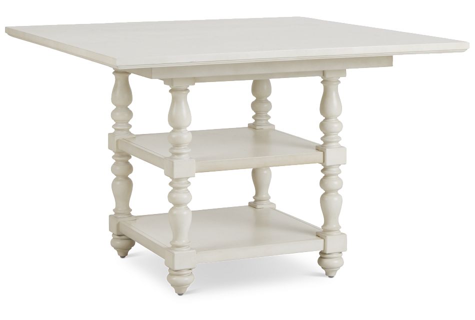 Savannah Ivory High Dining Table, (2) High Dining Room Tables