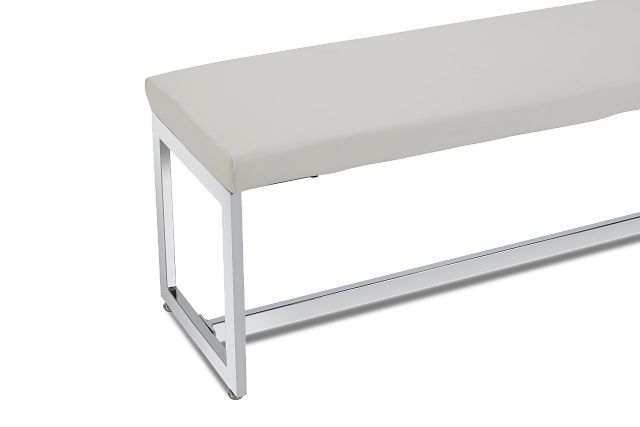 Bronx White Dining Bench