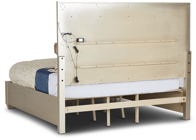 Manhattan Champagne Platform Storage Bed