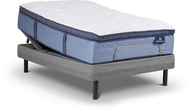 Serta Admiral Twilight Plush Pillow Top Motion Perfect 4 Adjustable Base Set (0)