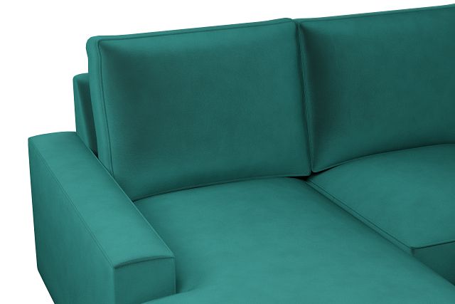 Edgewater Joya Green Large Left Chaise Sectional