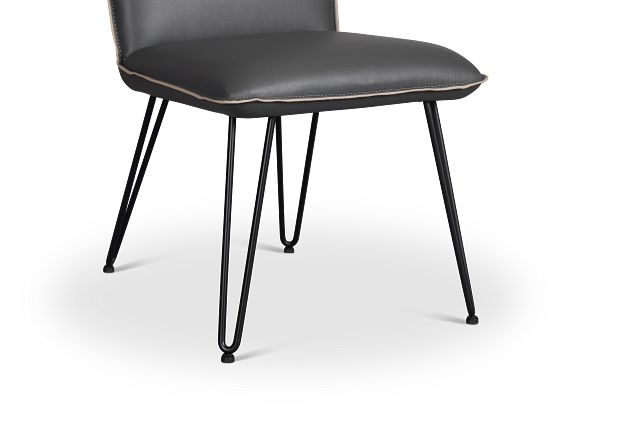 Demi Dark Gray Upholstered Side Chair