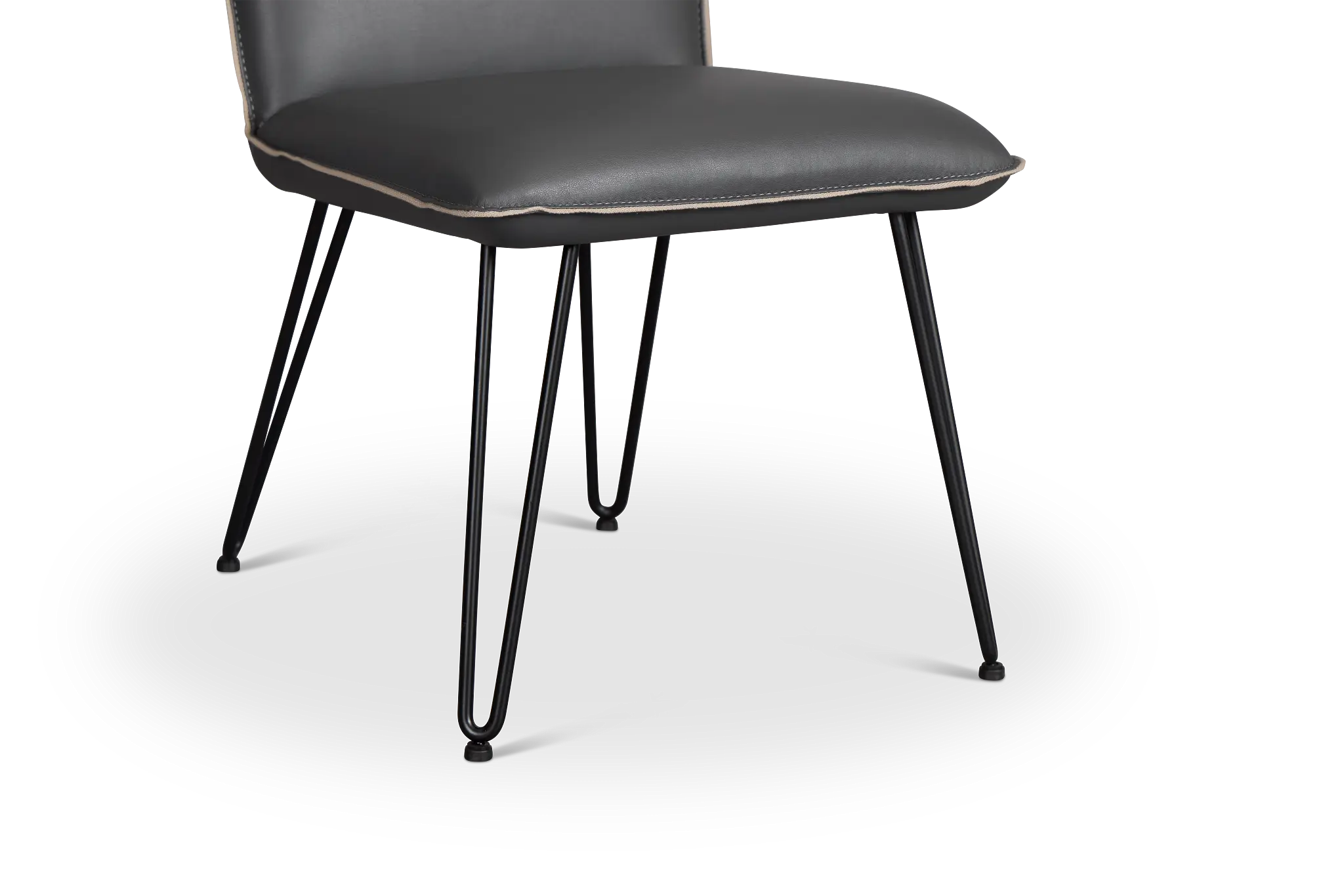 Demi Dark Gray Upholstered Side Chair Demi Dark Gray Upholstered Side Chair