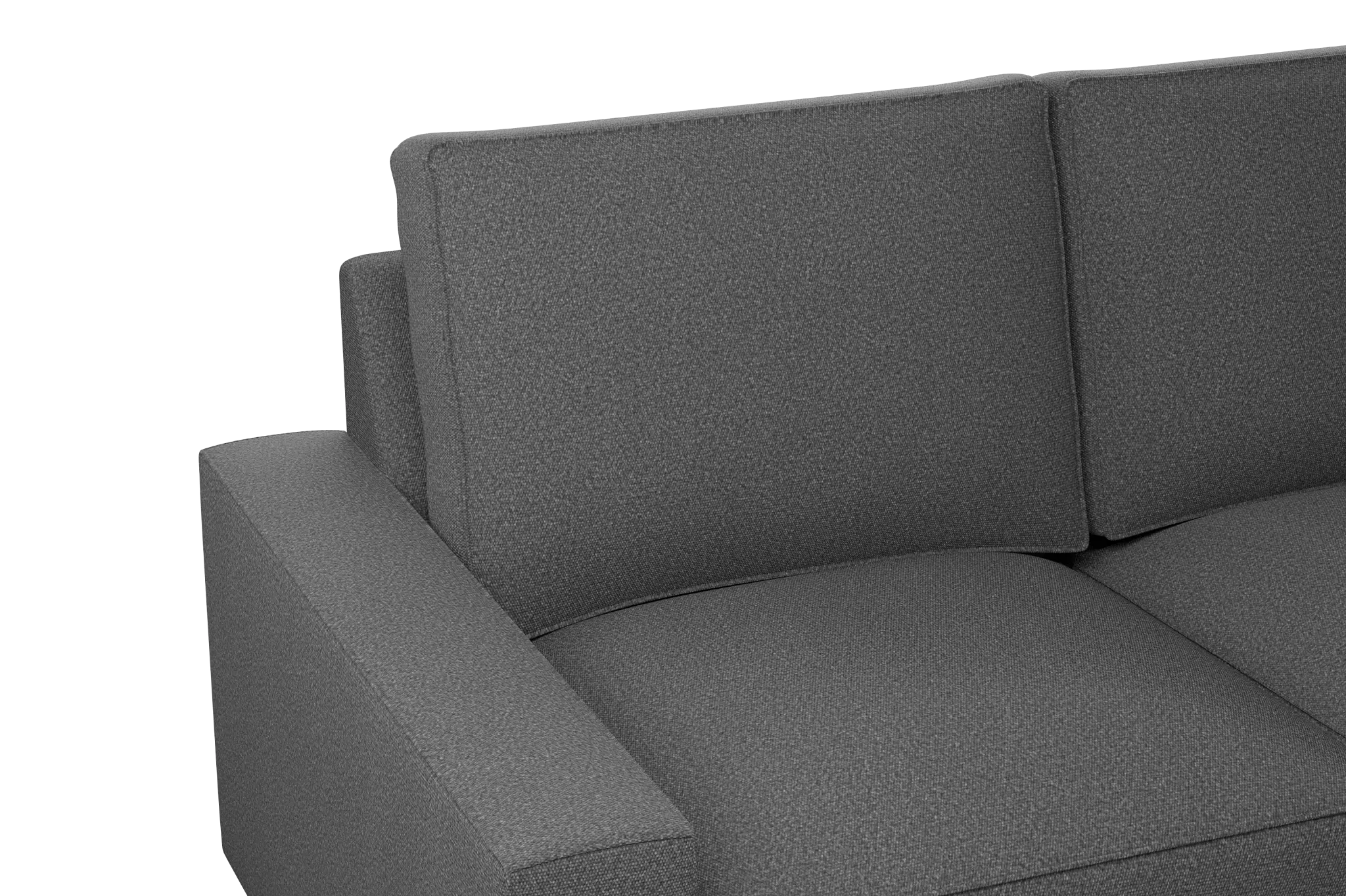 Edgewater Delray Dark Gray Medium Right Chaise Sectional Edgewater Delray Dark Gray Medium Right Chaise Sectional