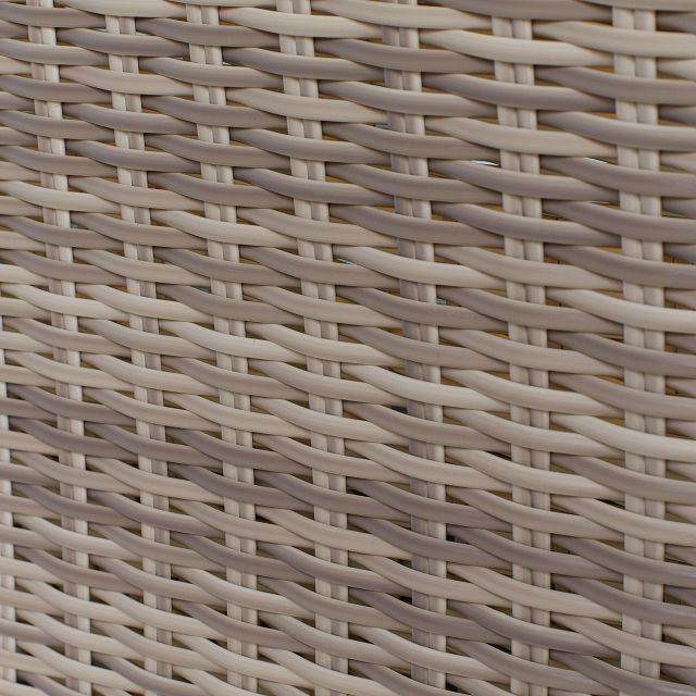 Raleigh White Woven Chair