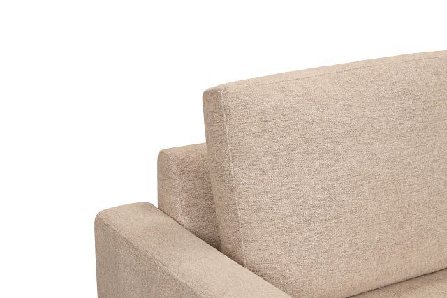 Maisie Light Brown Fabric Left Chaise Sectional