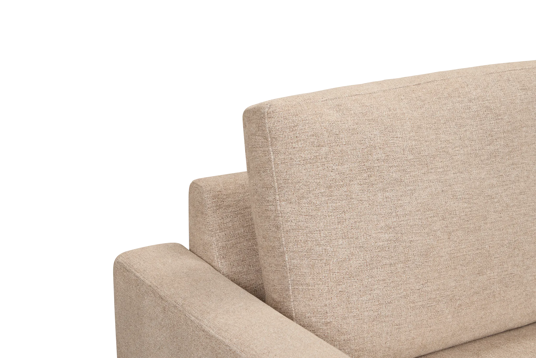 Maisie Light Brown Fabric Left Chaise Sectional