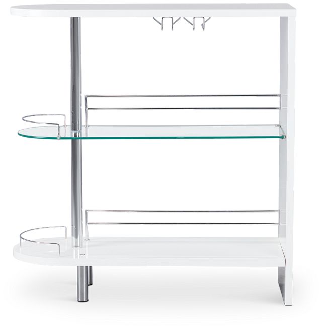 Drea White Bar Cart