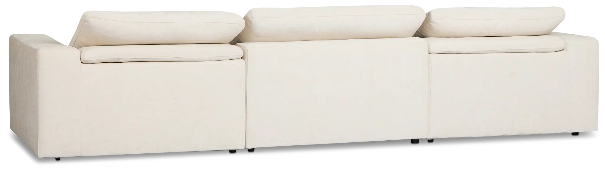 Drift Light Beige Fabric 3-piece Modular Power Sofa Drift Light Beige Fabric 3-piece Modular Power Sofa