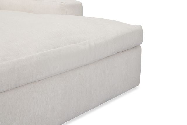Stella Ivory Fabric Small Right Chaise Sectional