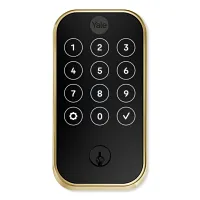 Yale Pro 2 Pushbutton & Connect Bridge Brass Touchscreen Door Lock